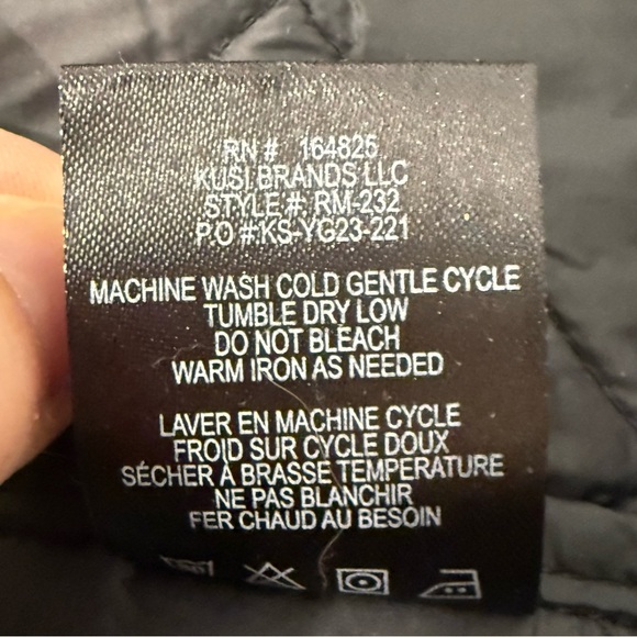 Rebecca Minkoff Double Breasted Quilted Long Black Coat - Picture 13 of 13